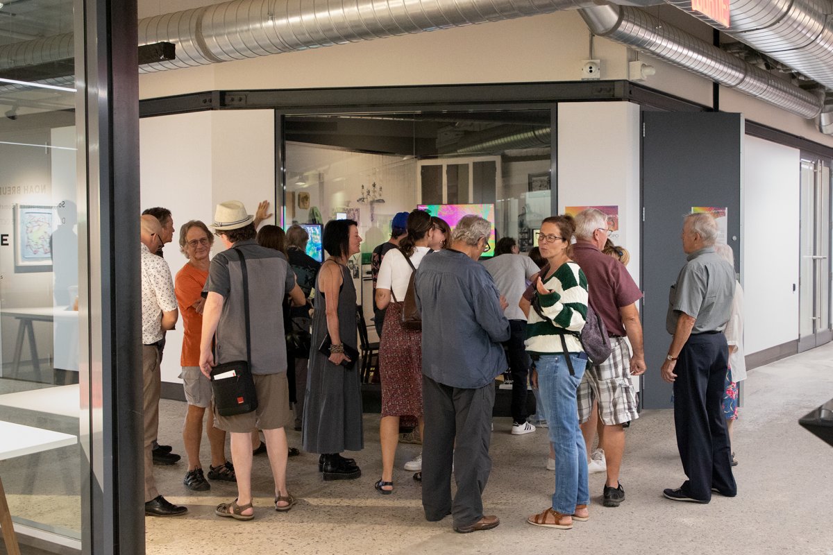 Vernissage de l'Arpenteur de Bleu Diode et Jean-Yves Fréchette, 2022